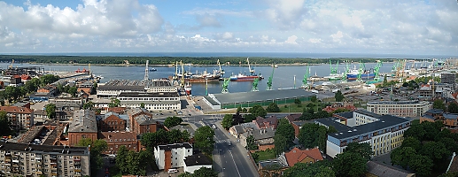 Blick vom Hotel Klaipeda